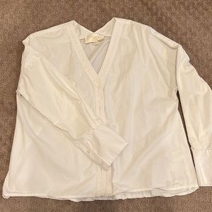 Joa White Button Up Top